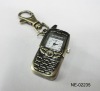 Classic style mobile phone shape key chain watchs