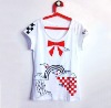 Wholesale Fashion printed womens T-shirt