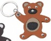 Cute teddy bear Leaher keychains