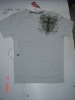 Wholesale white cotton print t-shirt