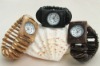 Wholesale Rectangle Face Crescent Coconut Bracelet Watch