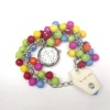 Wholesale fashion lady beads chain watch/jewelry watch