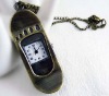 Hot sale vintage vogue sliding plate pocket watch necklace