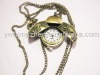 Wholesale Vintage Antique Bronze New Ladybug Pocket Quartz Pendant Watch Necklace
