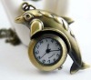 Wholesale Vintage charming vivid dolphin pocket watch necklace