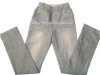 Wholesale girls fashion jeans stock jean child jean