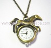 Wholesale Vintage Antique Bronze Horse Shaped Pendant Watch Necklace