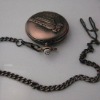 Wholesale [HB9003H] Old Men antique cupreous Mao zedong Style Bronze Quartz alloy Pocket Watch