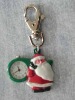 Wholesale lovely santa Claus key chain watch FK0027
