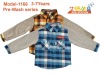 Wholesale ADE good quality washed cotton children shirts