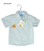 Wholesale branded 2011 summer 100% cotton woven children shirt