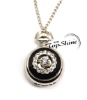 Wholesale Fashion Pocket Watch In Oil Dripping Cap With Shiny Crystal _D00377o