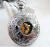 Wholesale Costume jewelry fashion antique sliver watch necklace