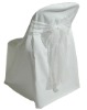 Wholesale white folding chair covers and organzasash