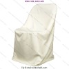 Wholesale Ivory Polyester Folding Chair Cover