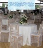 Wholesale HOT SELL organza chair cover, banquet chair cover, folding chair cover
