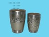 Wholesale Round Metalic Terracotta Vase