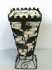 Square Metal Flower Vase