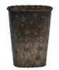 metal flower vase