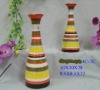 2 asst Terracotta vase