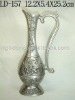 Wholesale pretty pewter-plated metal vase