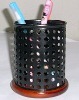 Wholesale metal mesh pen holder,pencil vase,office stationery set