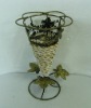 Iron Flower Support Holder