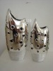 Wholesale ceramic pot /vase/planter with plating finish
