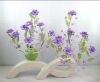 Wholesale white ceramic vase Wood frame