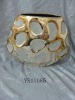Wholesale Embossed stripe Cylindrical ceramic vase art modern