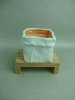 square flower pot