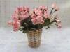 Wholesale 100% Handmade round home decoration rattan flower basket