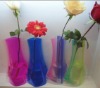 Wholesale Self standing Plastic vase,Non PVC vase
