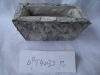 Birch bark rect.flower pots