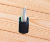 leather pencil vase