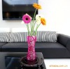 party PVC unbreakable printed folding flower vase