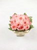 New artificial flowers and glass vase Vase Red/White/Pink Beautiful Amazing