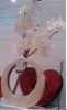 Aritificial orchid flower with vase