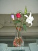 Wholesale LC Transparent reusable plastic vase