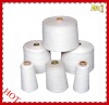 Wholesale 45s raw white polyester knitting waxed spun yarn