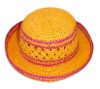 Wholesale kids fashion crochet paper hat