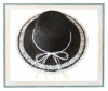Crochet ladies straw hat