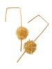 Alloy Golden Ball-shaped Crochet Hook Earring(ALEA-2236)