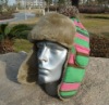 Wholesale cotton knitting fur winter hats