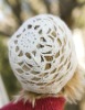 hand crocheted fashion hat/jacquard knitted hat
