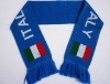 knitted jacquard soccer scarf