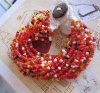 Wholesale small glass beads handmade crochet bracelet