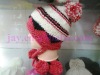 crochet knitted beanie for girls