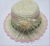 handmade crochet baby girl beanie hat flower