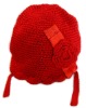 Wholesale fashion crochet children's hat with flower